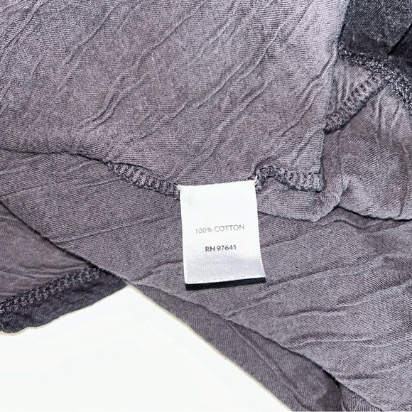 Pure Jill Oversized Grey Textured Top - Size M - Picture 5 of 5